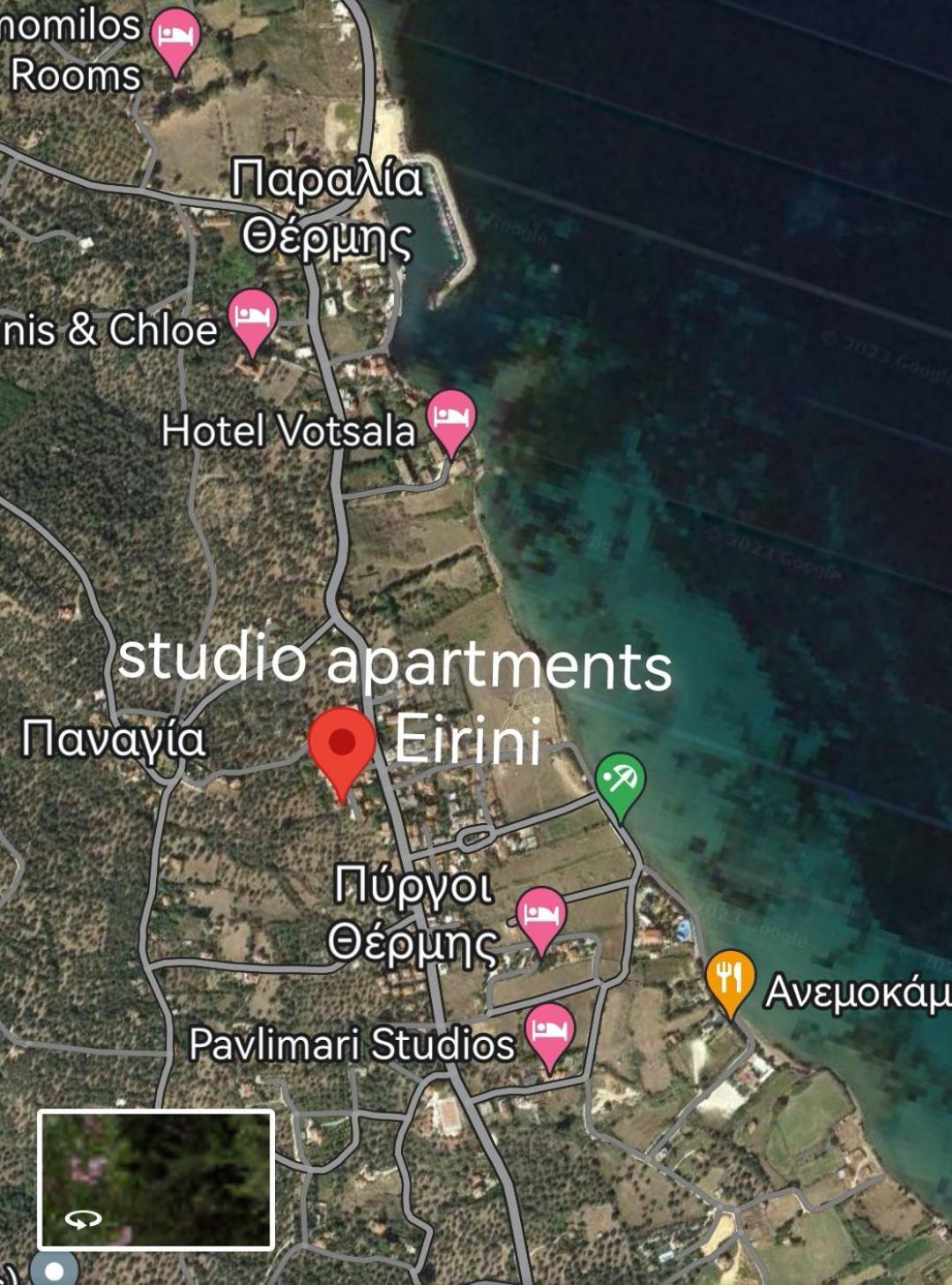 Studio Apartments Eirini Пирги-Термис Экстерьер фото